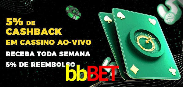 Promoções do cassino ao Vivo bbbet